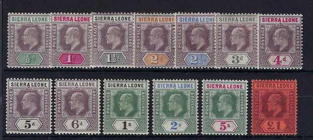 Image of Sierra Leone SG 73/85 UMM British Commonwealth Stamp